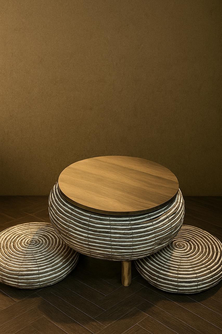 Round Coffee Table With Seats