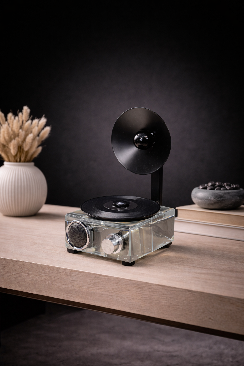 crystal CD player decoration piece