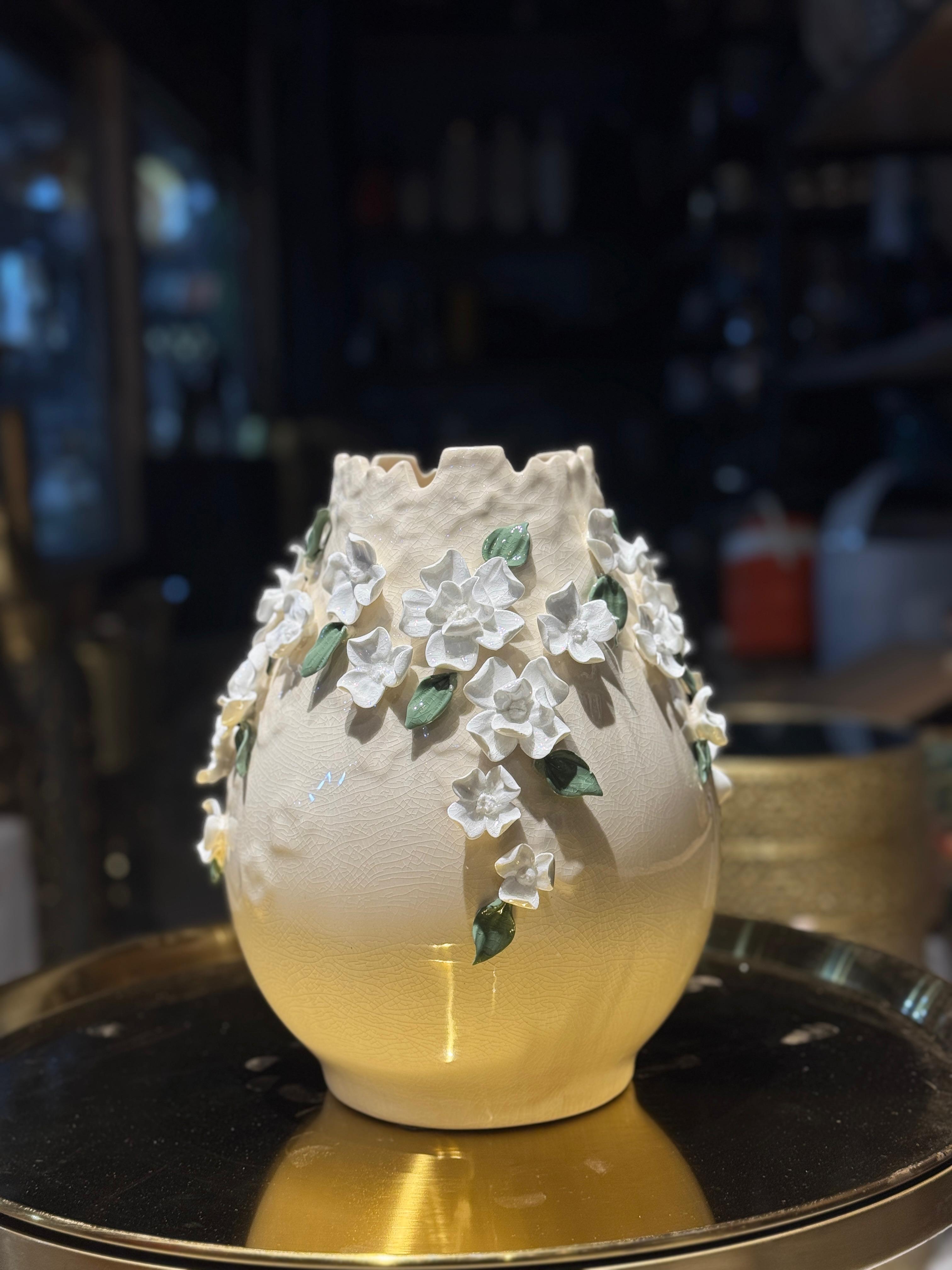 Ceramic Flower Vase for Home Decor