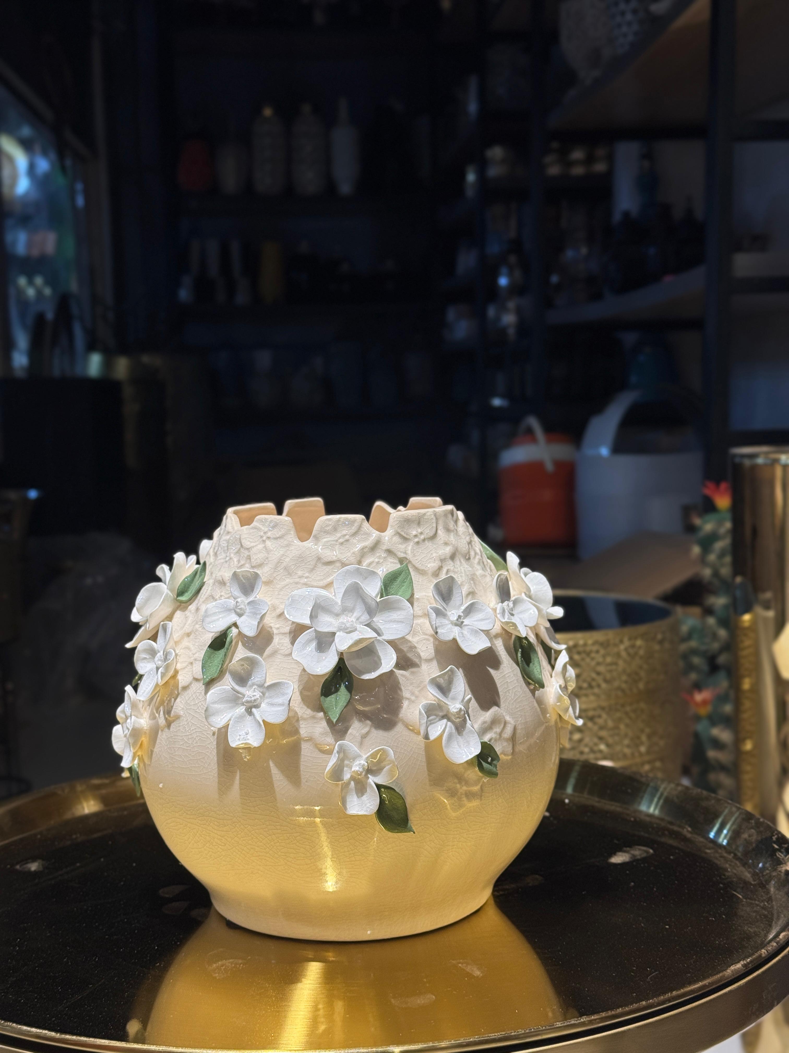 Ceramic Flower Vase for Home Decor