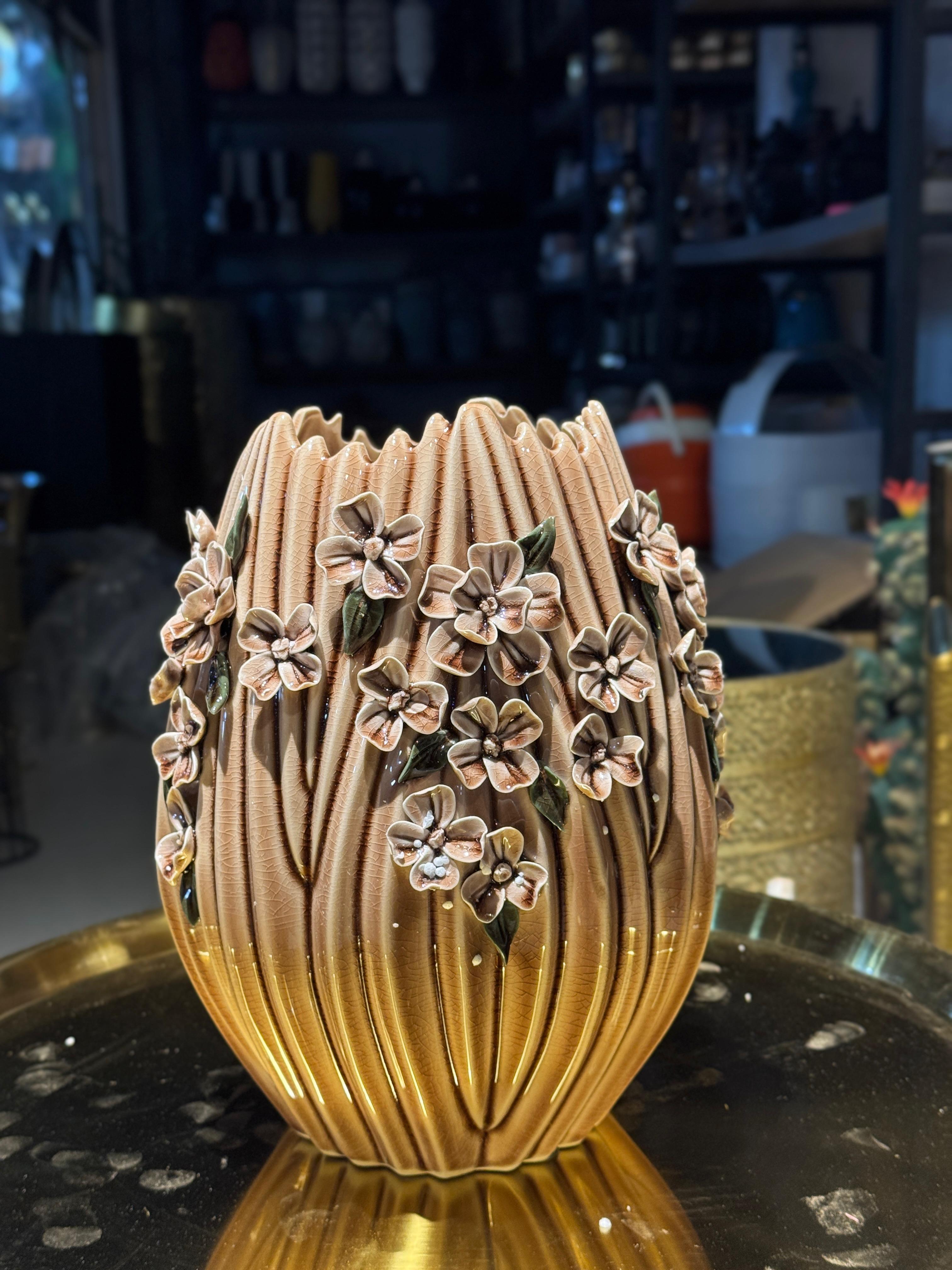 Ceramic Flower Vase for Home Decor