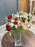 Artificial Rose Bunches – Pink or Red