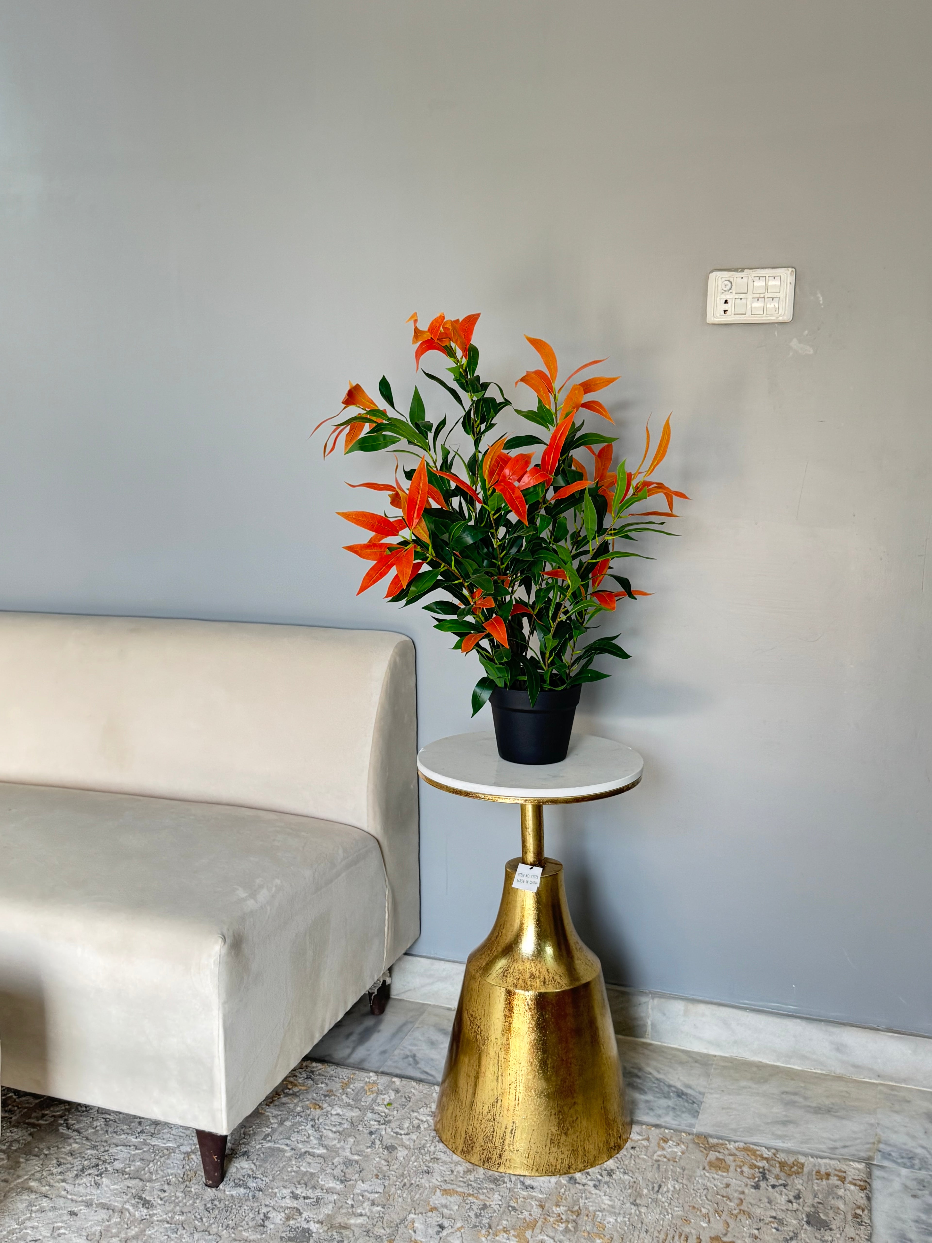 Artificial Red Bamboo Plant