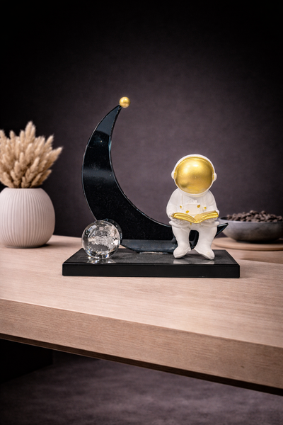 crystal  half moon decoration piece