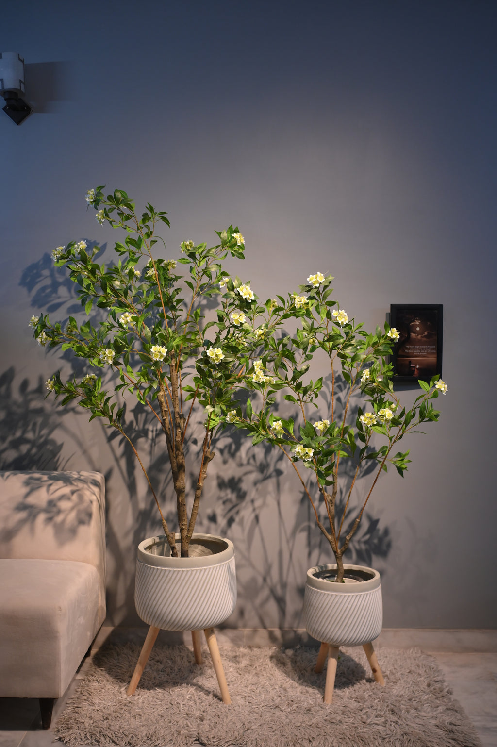 Artificial Flowering Tree without Tripod Planter - Multiple Sizes