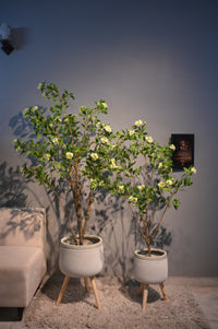 Artificial Flowering Tree without Tripod Planter - Multiple Sizes