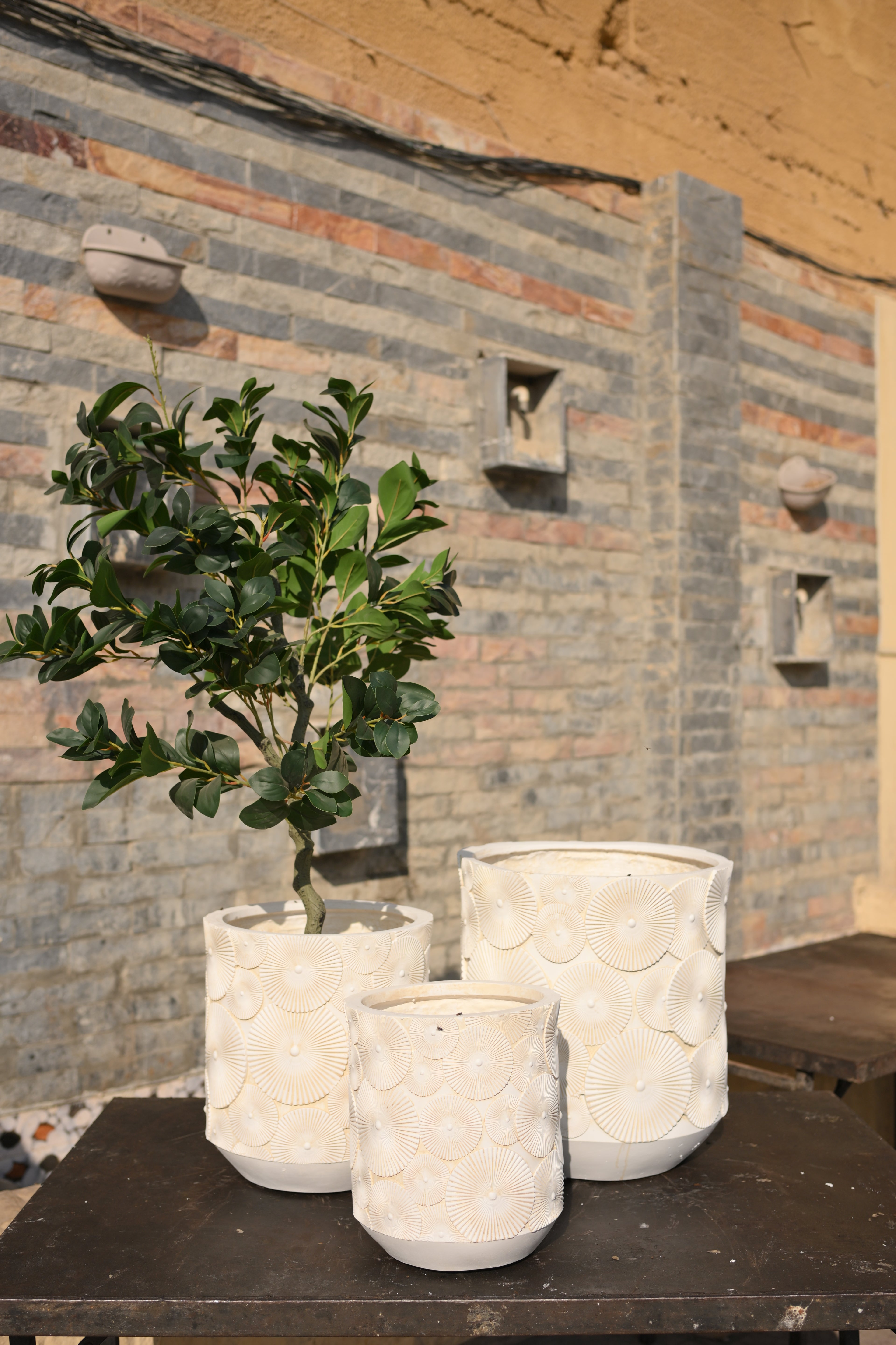 Imported Ceramic flower design Plant Pot | Minimalist Home & Office Decor