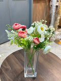 Artificial Rose Bunches – White or Pink (Style B)