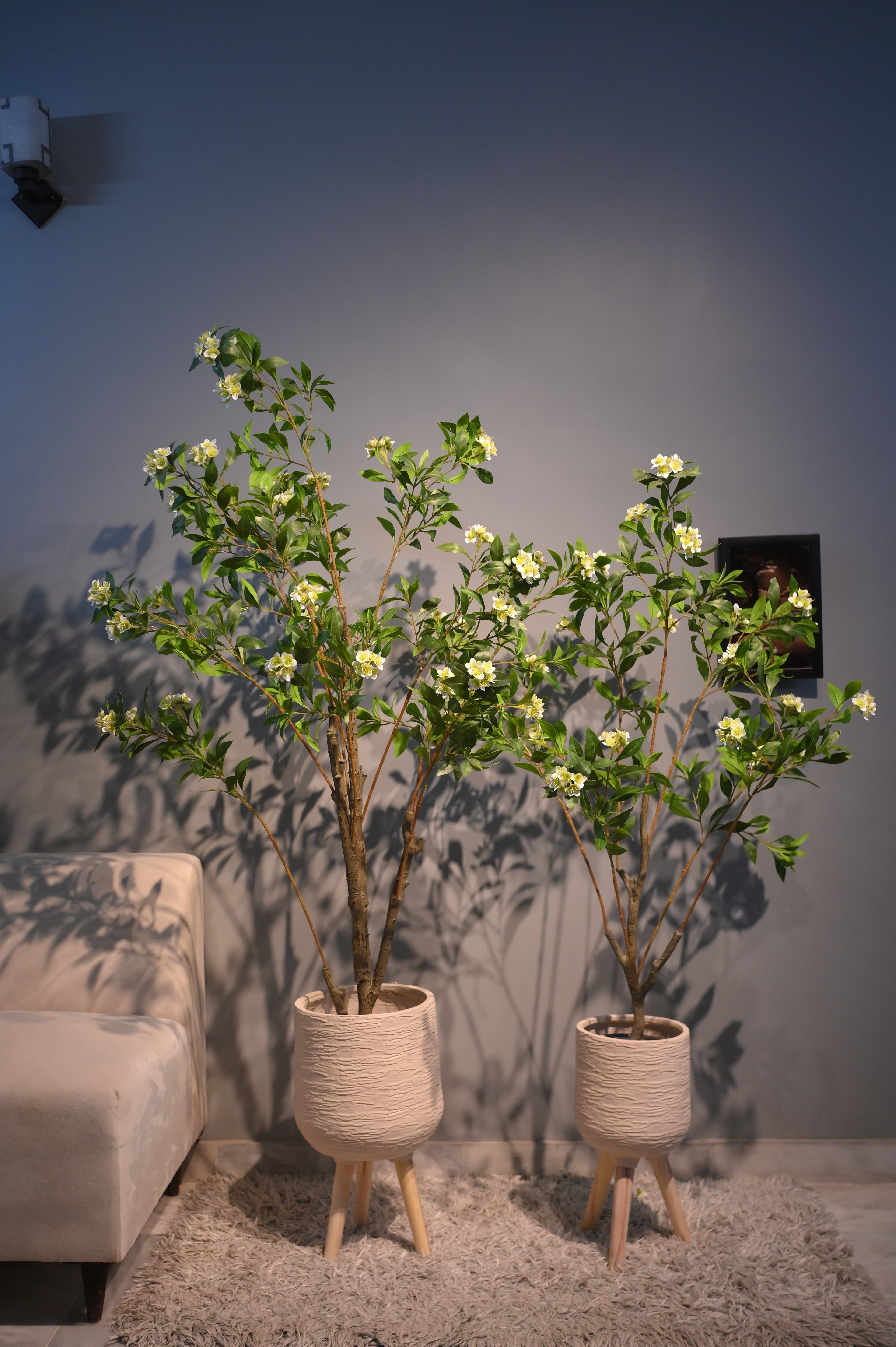 Artificial Flowering Tree without Tripod Planter - Multiple Sizes