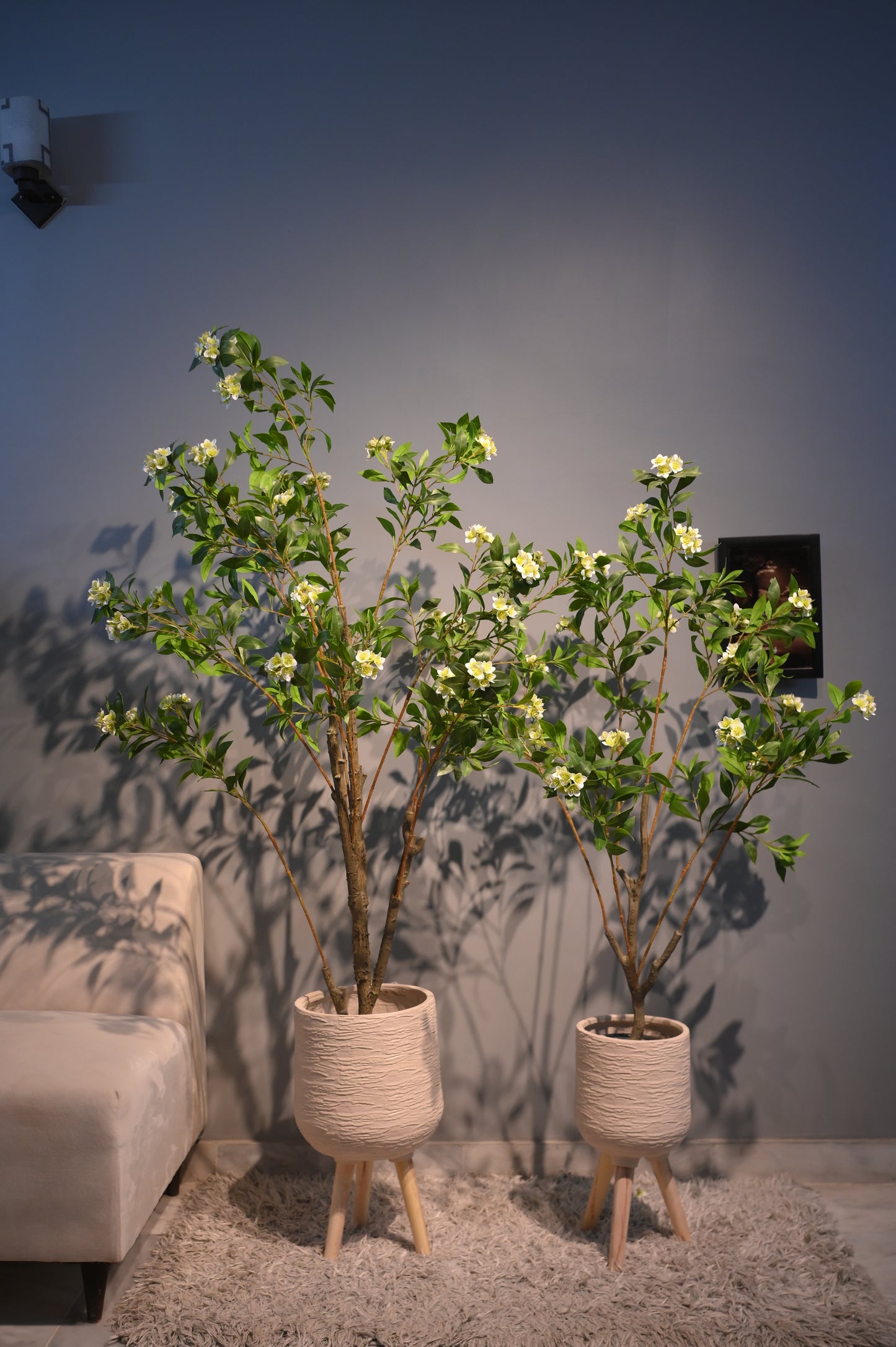 Artificial Flowering Tree without Tripod Planter - Multiple Sizes