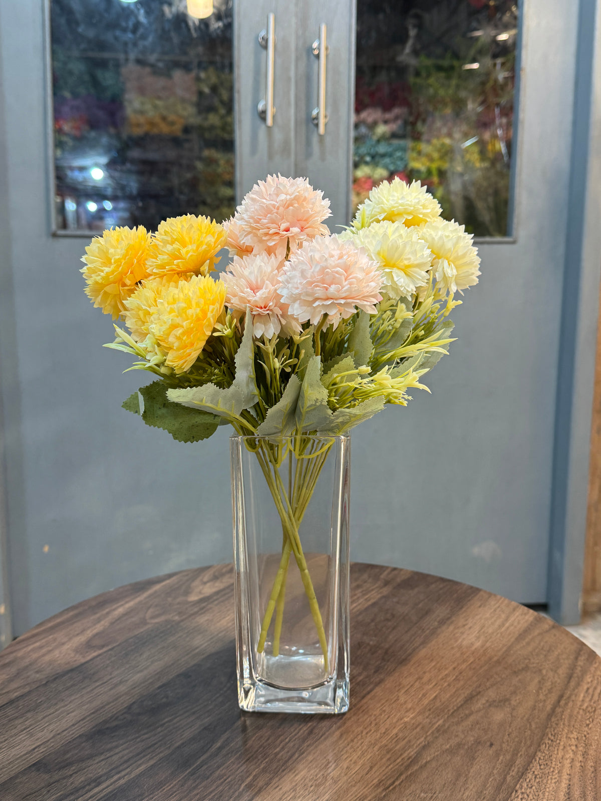 Artificial Hydrangea Bunches – White, Pink or Yellow (Style A)