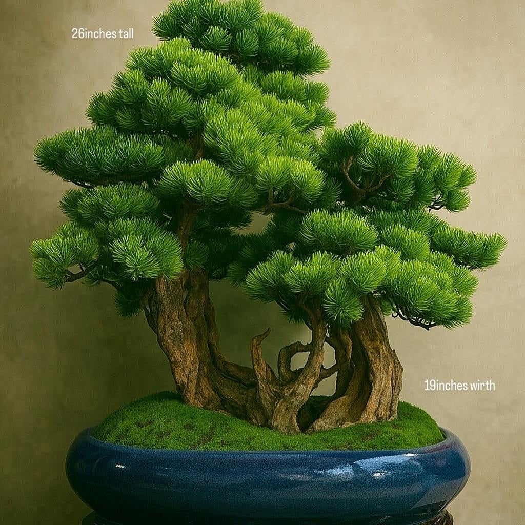 Luxury Artificial Juniper Bonsai Tree in Premium Ceramic pot