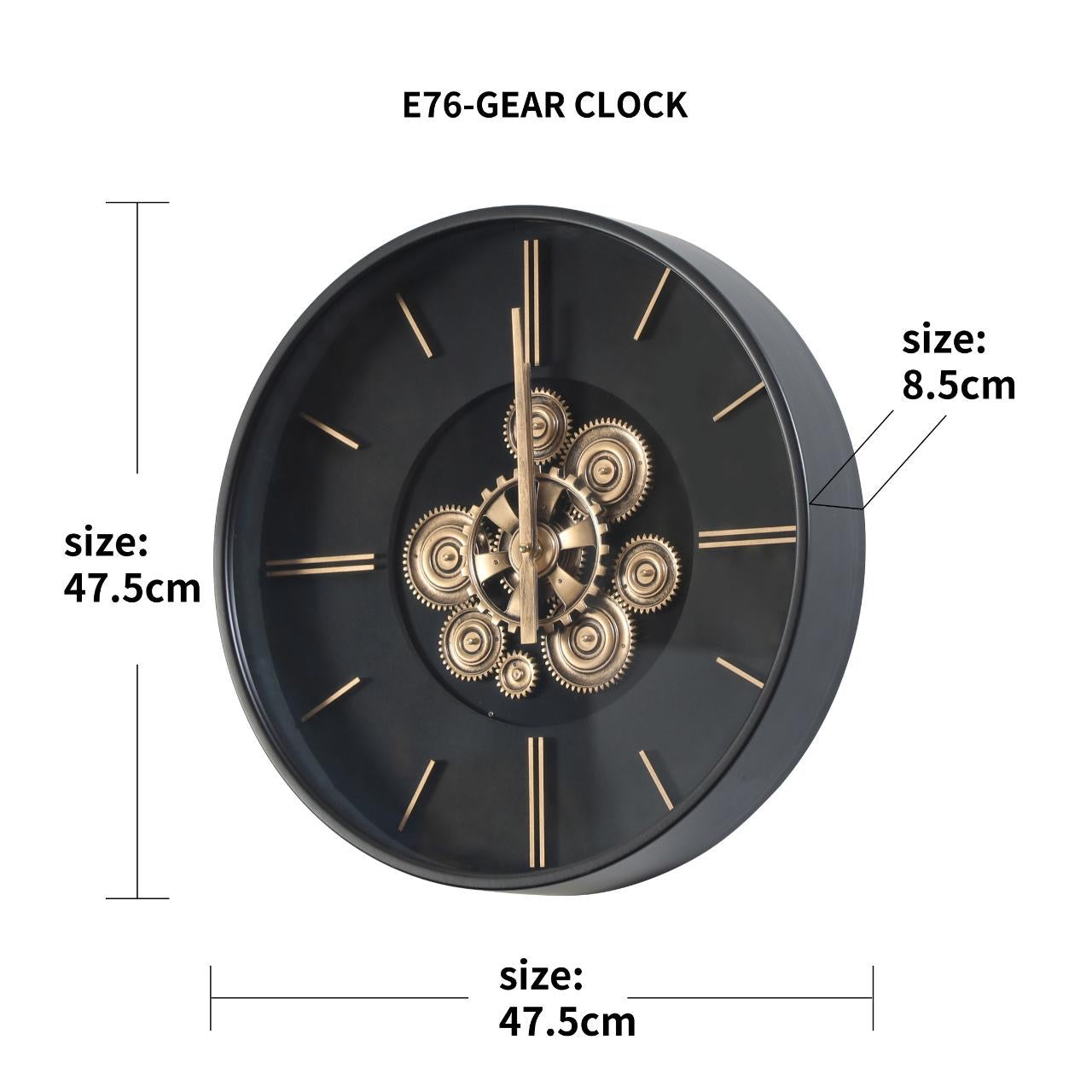 The Heritage Gear Clock – Premium Mechanical Wall Decor
