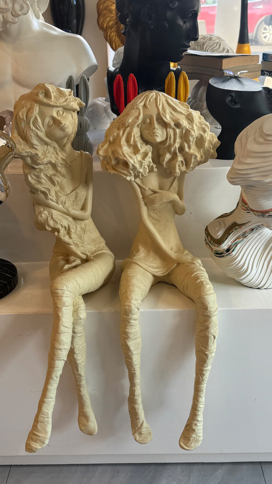 Where art meets emotion — sculpted stories in silence.
These elegant sitting lady sculptures are crafted to bring a touch of calm and sophistication to any space. Their delicate design and expressive form make them a statement of beauty and grace.