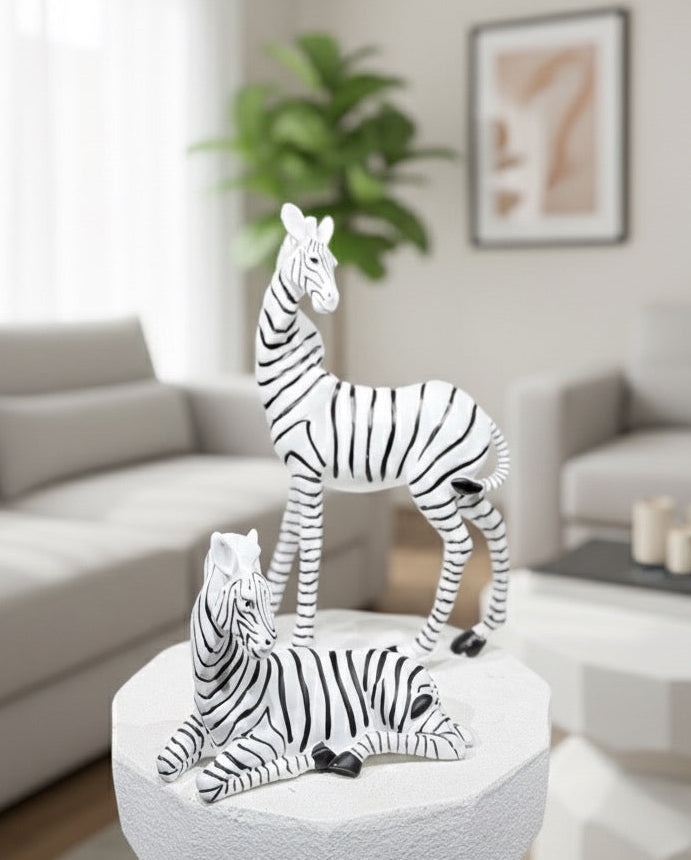 Zebra decoration pieces