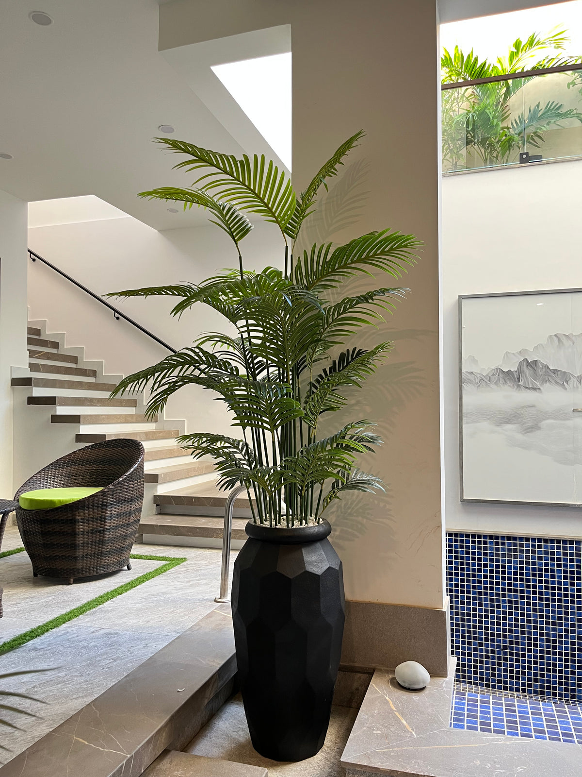 Areca Palm With Ceramic Pot