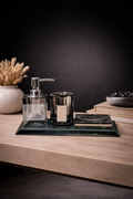 Modern Glass Bathroom Accessory Set