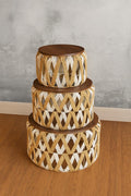 Boho Macramé & Jute Nesting Tables – Sold Individually or as a Set