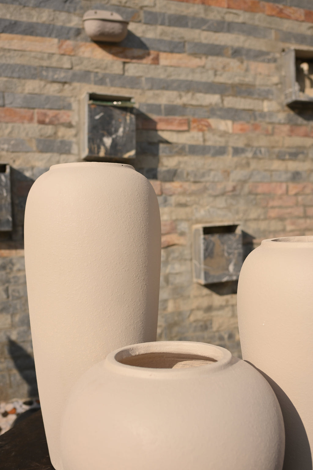 Cream color Elegant Imported Ceramic surai | Indoor Home Decor Pot