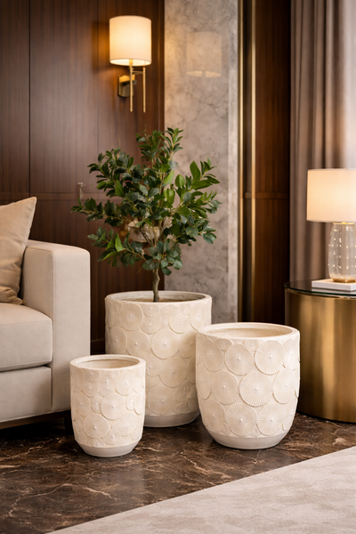 Imported Ceramic flower design Plant Pot | Minimalist Home & Office Decor