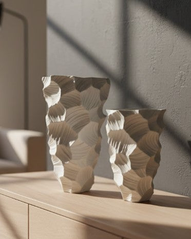 Abstract Sculpted Texture Vase – 16" & 22"
