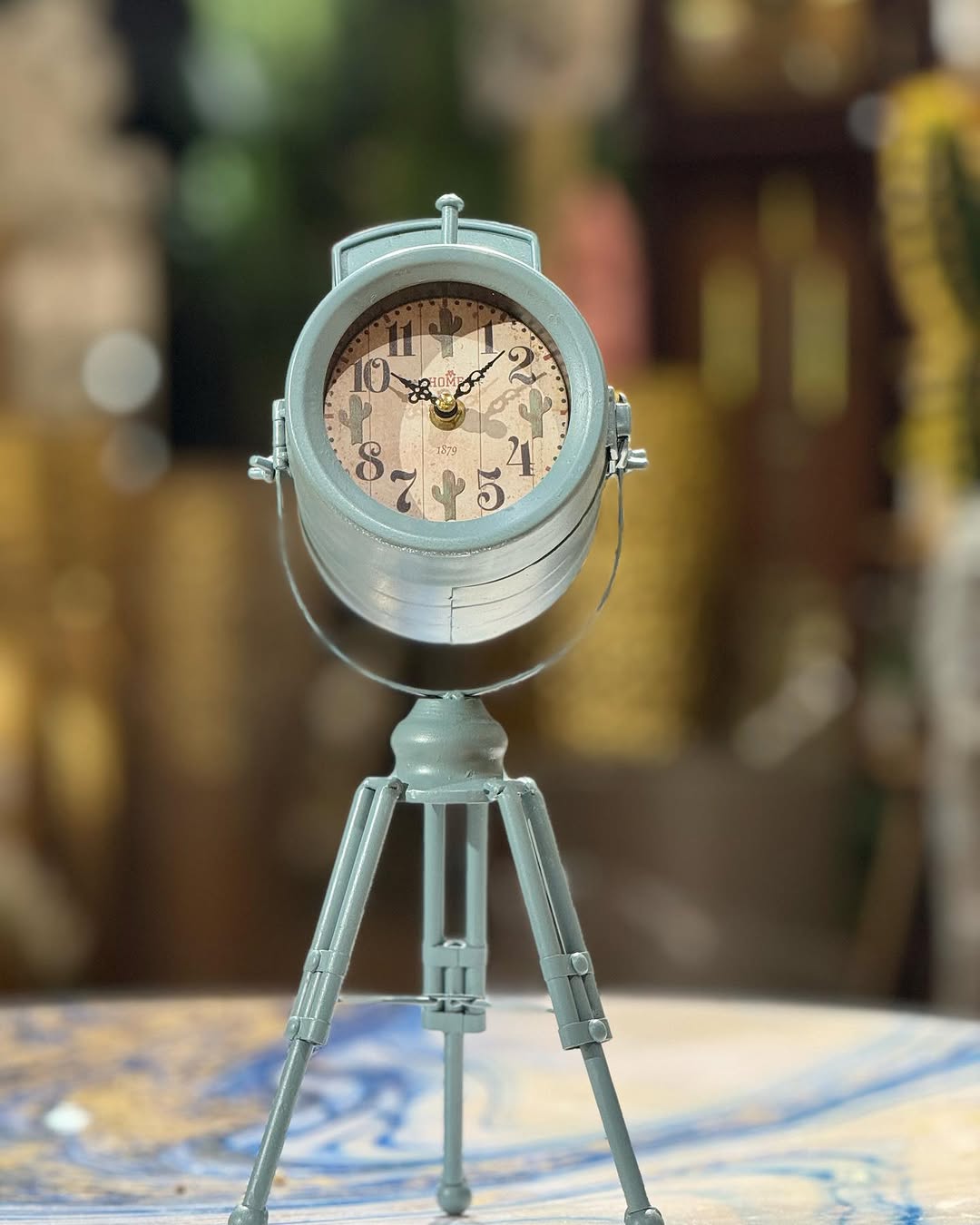 Metal Standing Clock Modern Minimalist