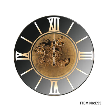 Vintage mechanical gear wall clock