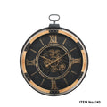 Metal Gear Standing Wall Clock For Home Decor