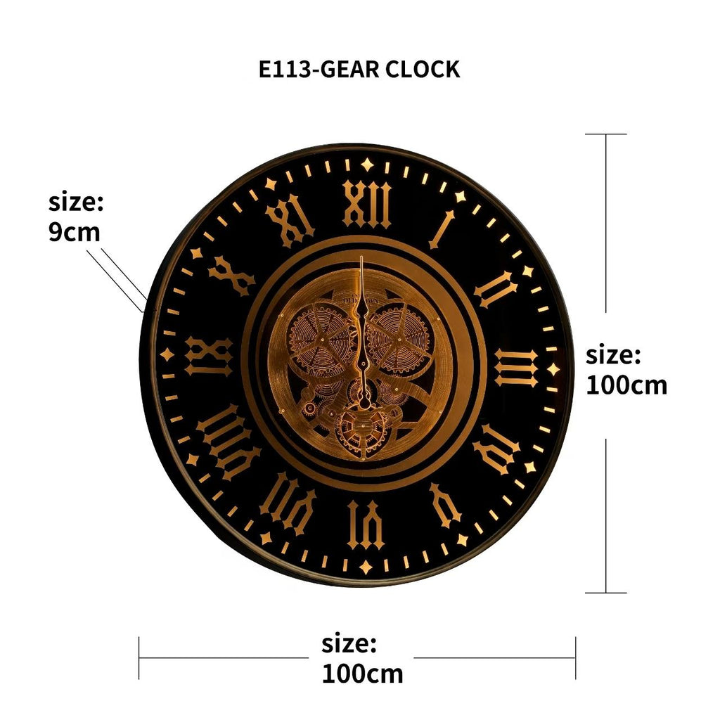 Colorado Moving Gear Wall Clock