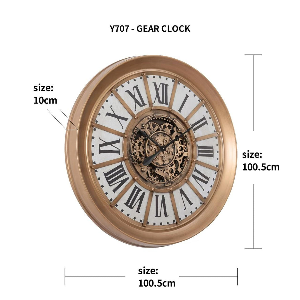 Industrial/vintage-inspired clock range