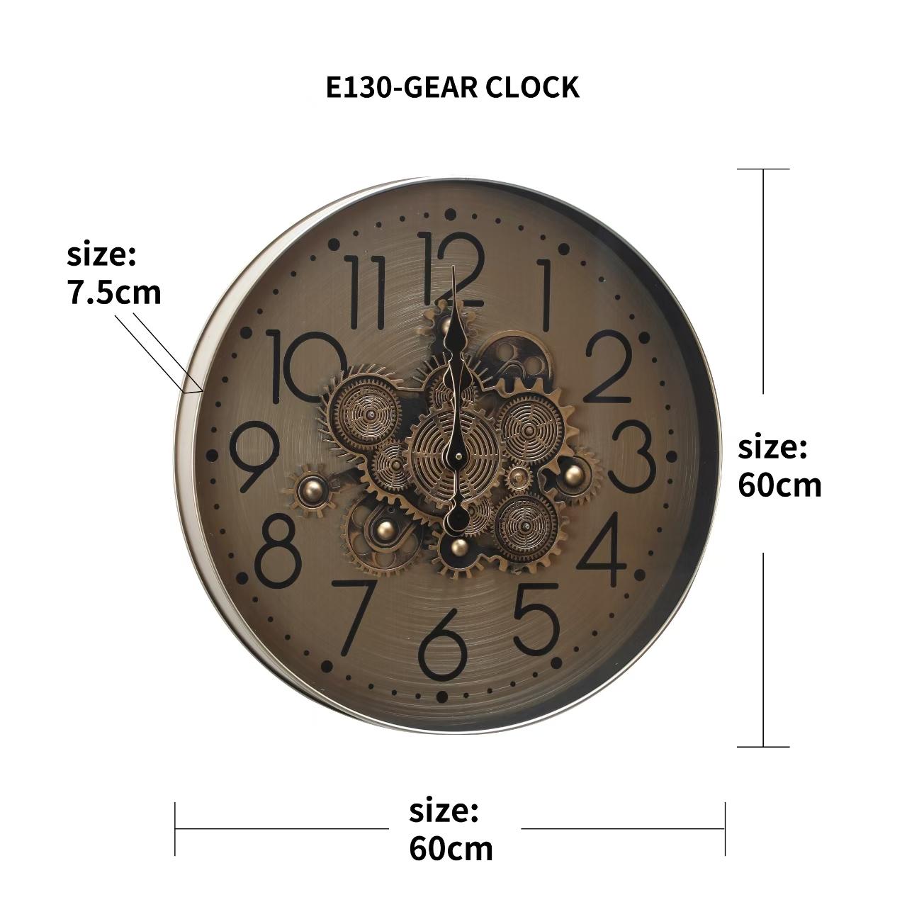 Buy Timely Touch Designer Wall Clock With Moving Gear