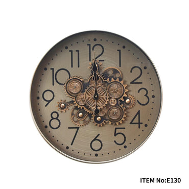 Buy Timely Touch Designer Wall Clock With Moving Gear