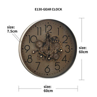 Buy Timely Touch Designer Wall Clock With Moving Gear