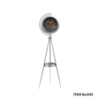 Tripod Floor Clock with Table - Brass     
