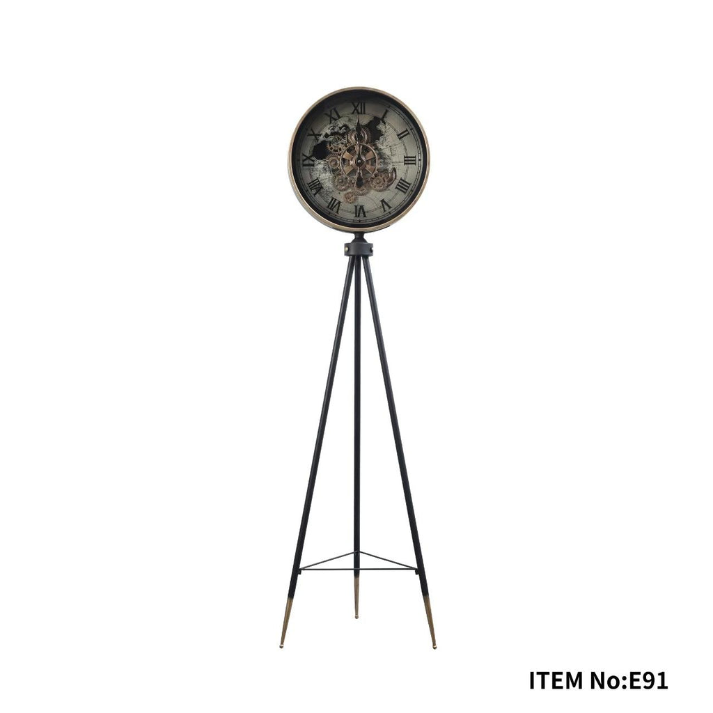 Phantom Dial Tripod Standing Clock – view 2