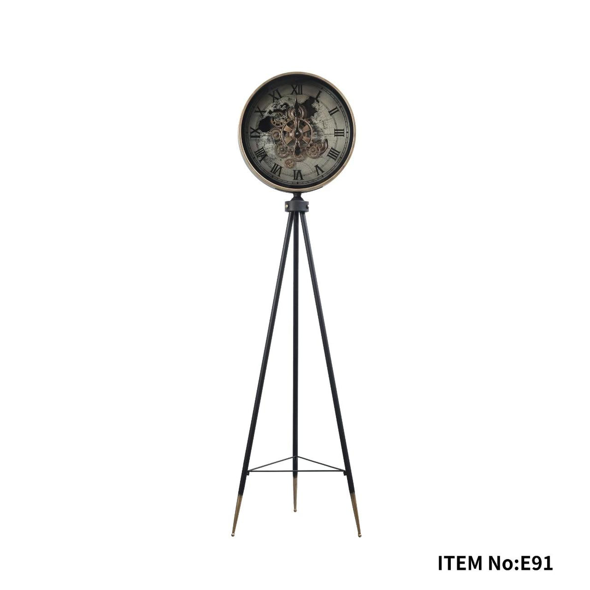 Phantom Dial Tripod Standing Clock – view 2
