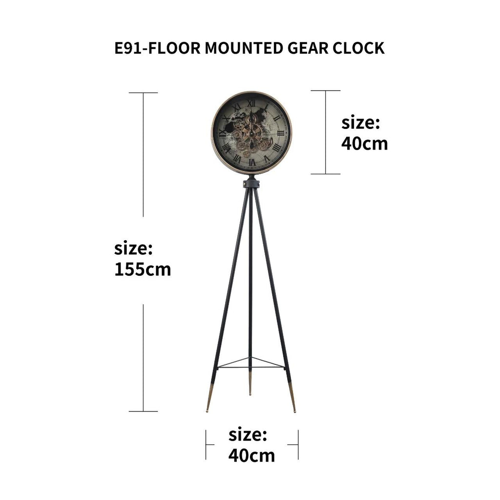 Phantom Dial Tripod Standing Clock