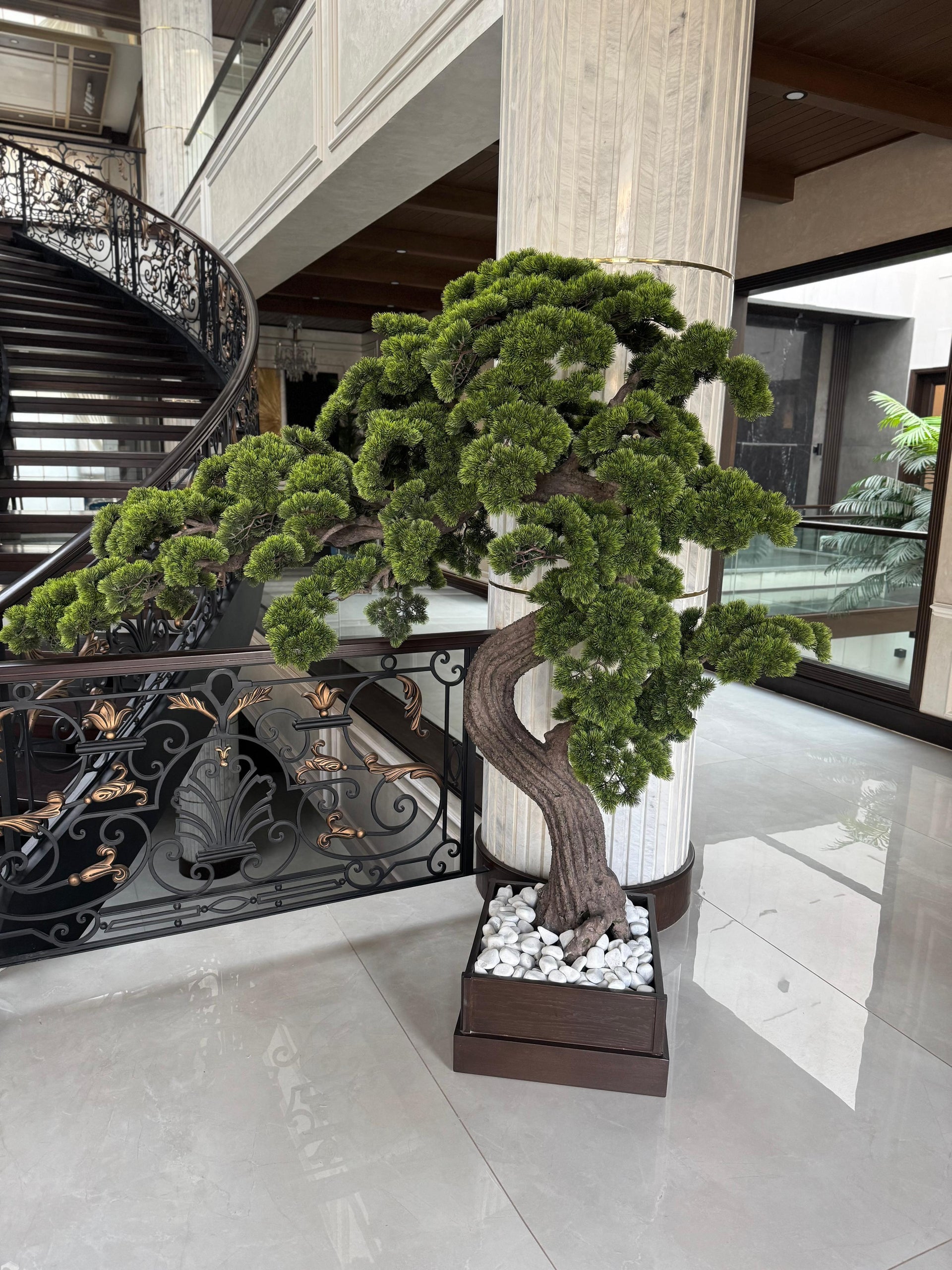 Luxury Artificial Curved Bonsai Tree