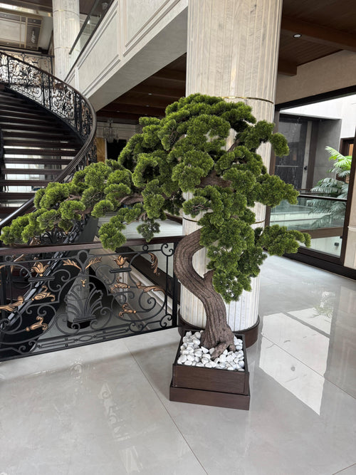 Luxury Artificial Large Curved Bonsai Tree