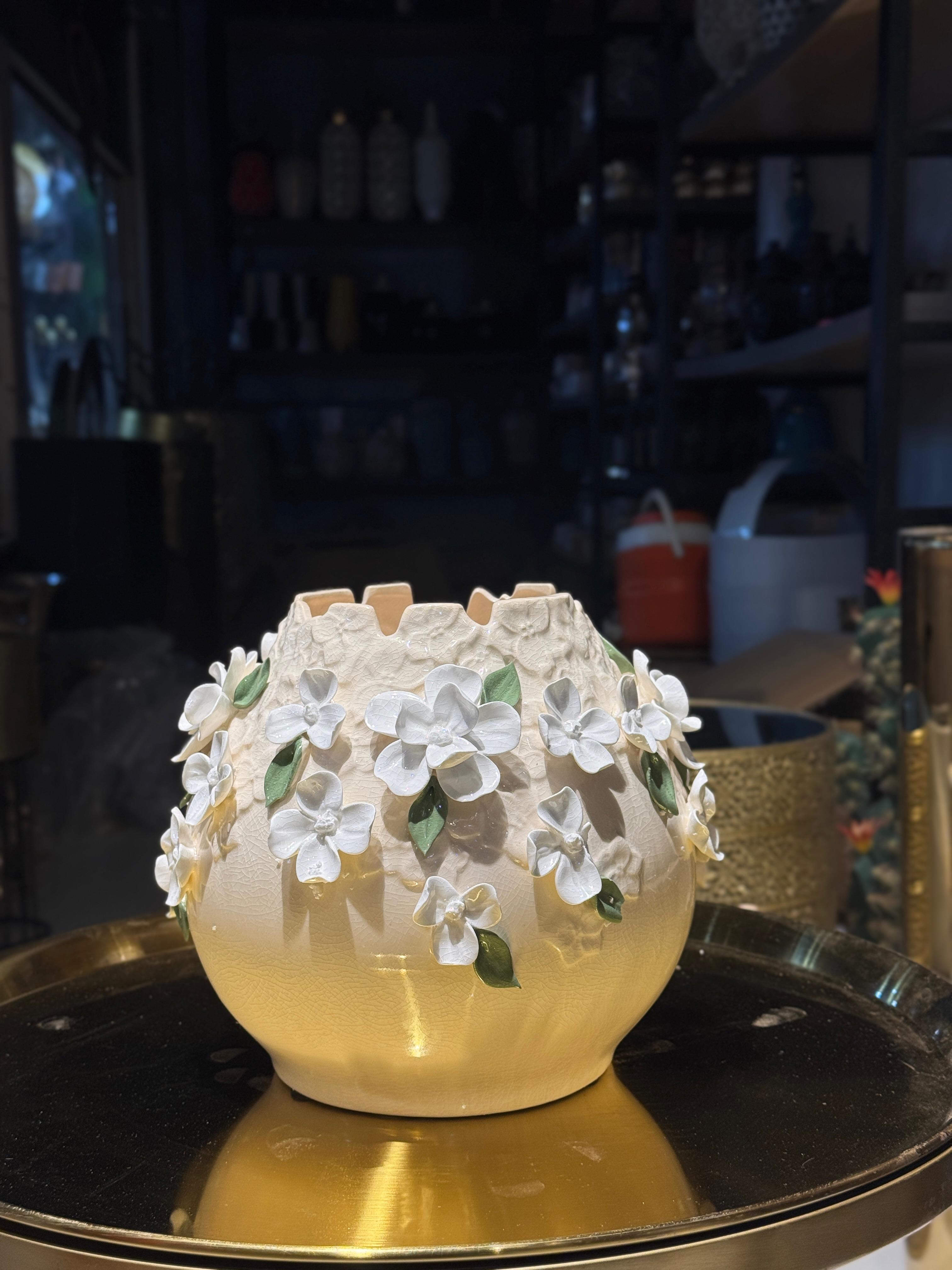 Ceramic Flower Vase for Home Decor