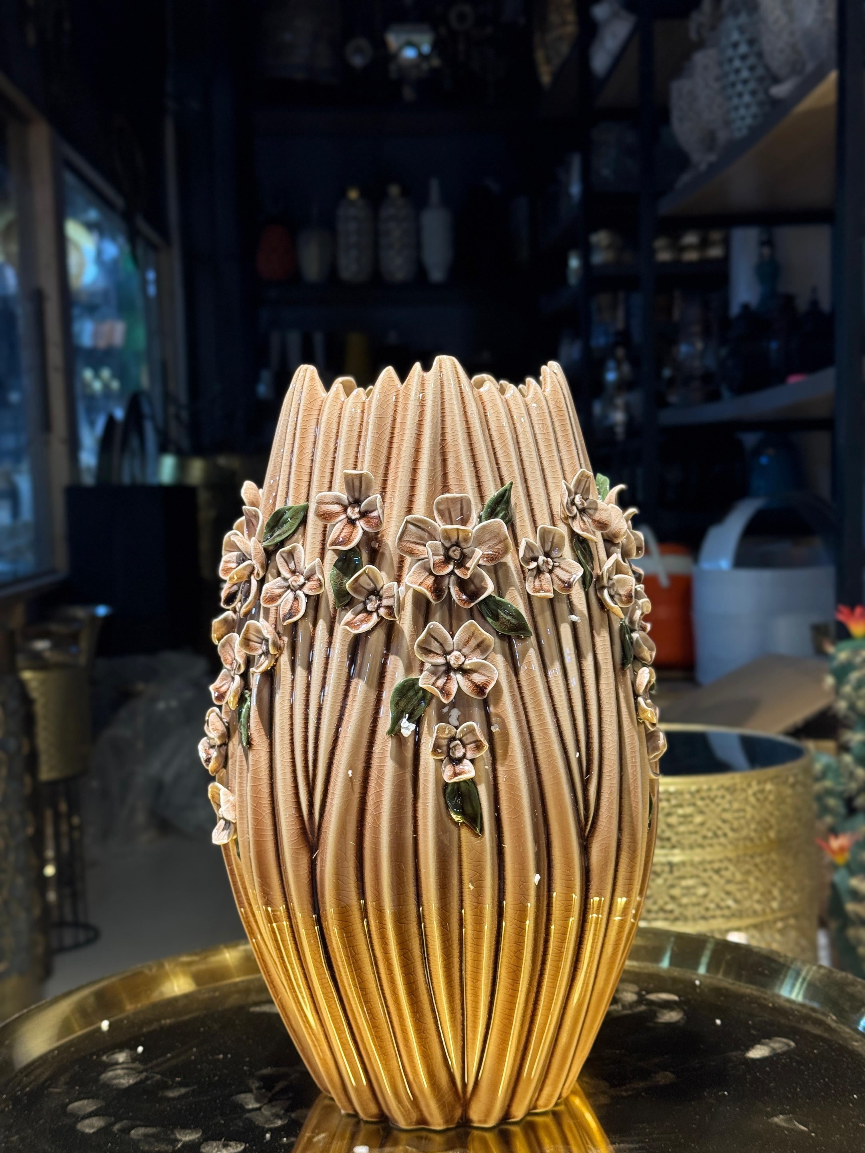 Ceramic Flower Vase for Home Decor