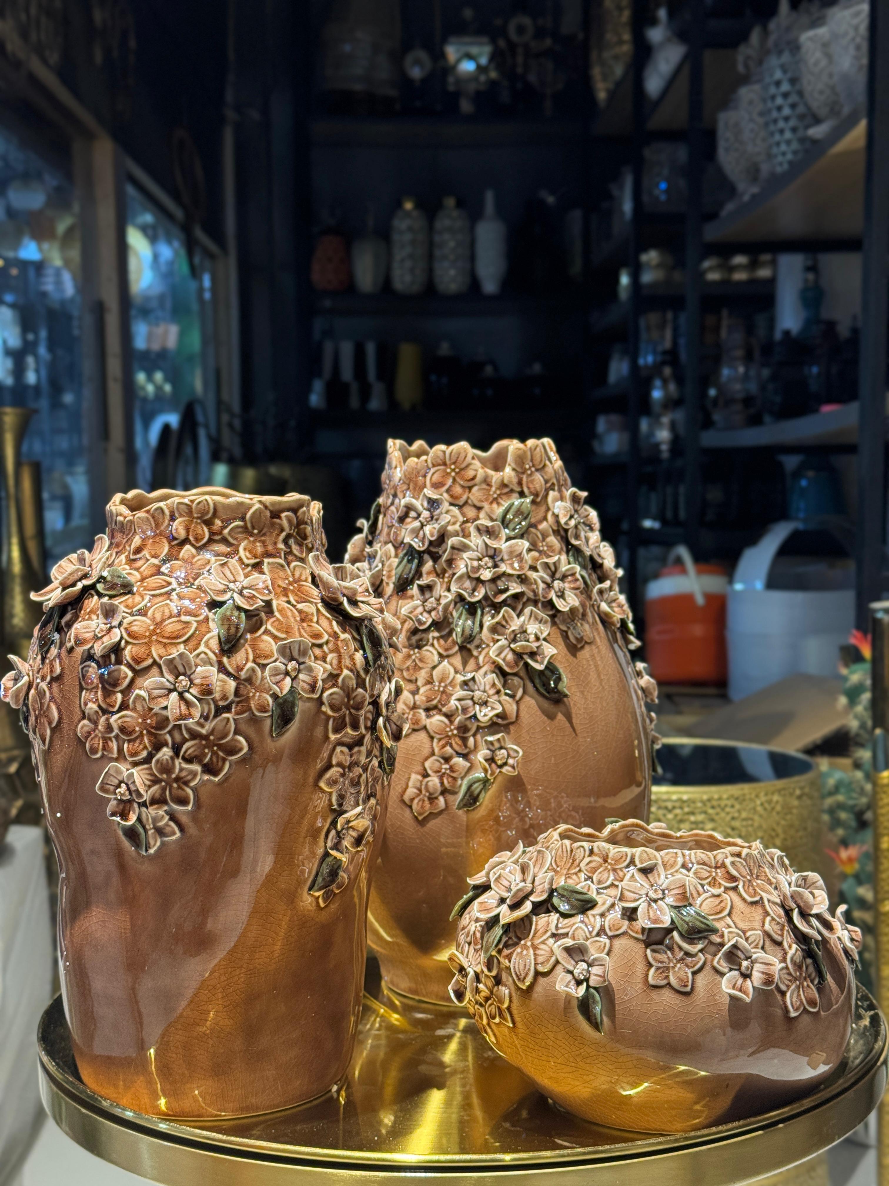 Ceramic Flower Vase for Home Decor