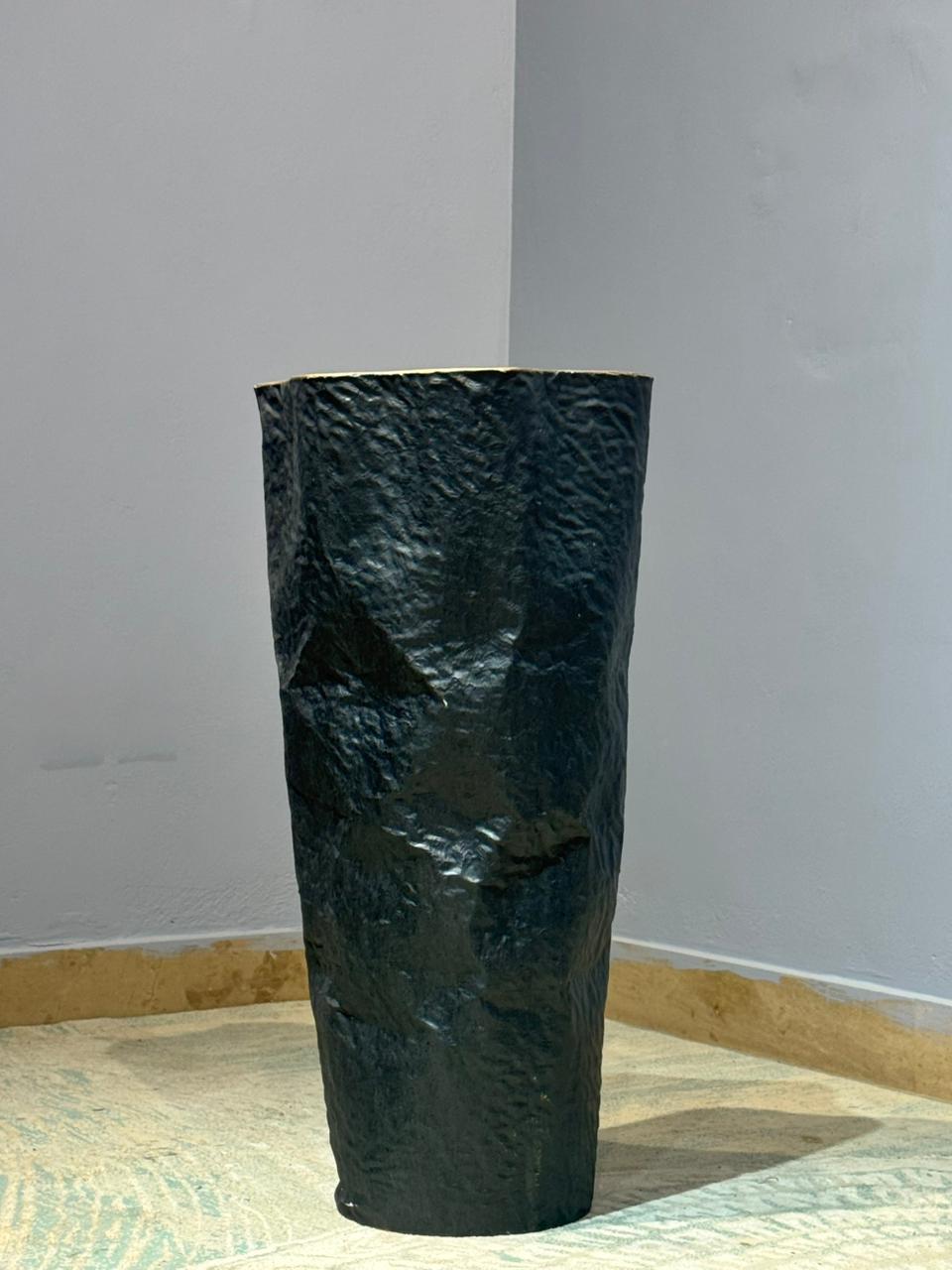 Tapered metal Vase
