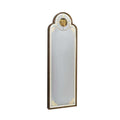 Arched Floor Mirror with Gear Clock – 186 cm
