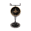 Bicycle Handlebar Gear Table Clock – Black & Silver