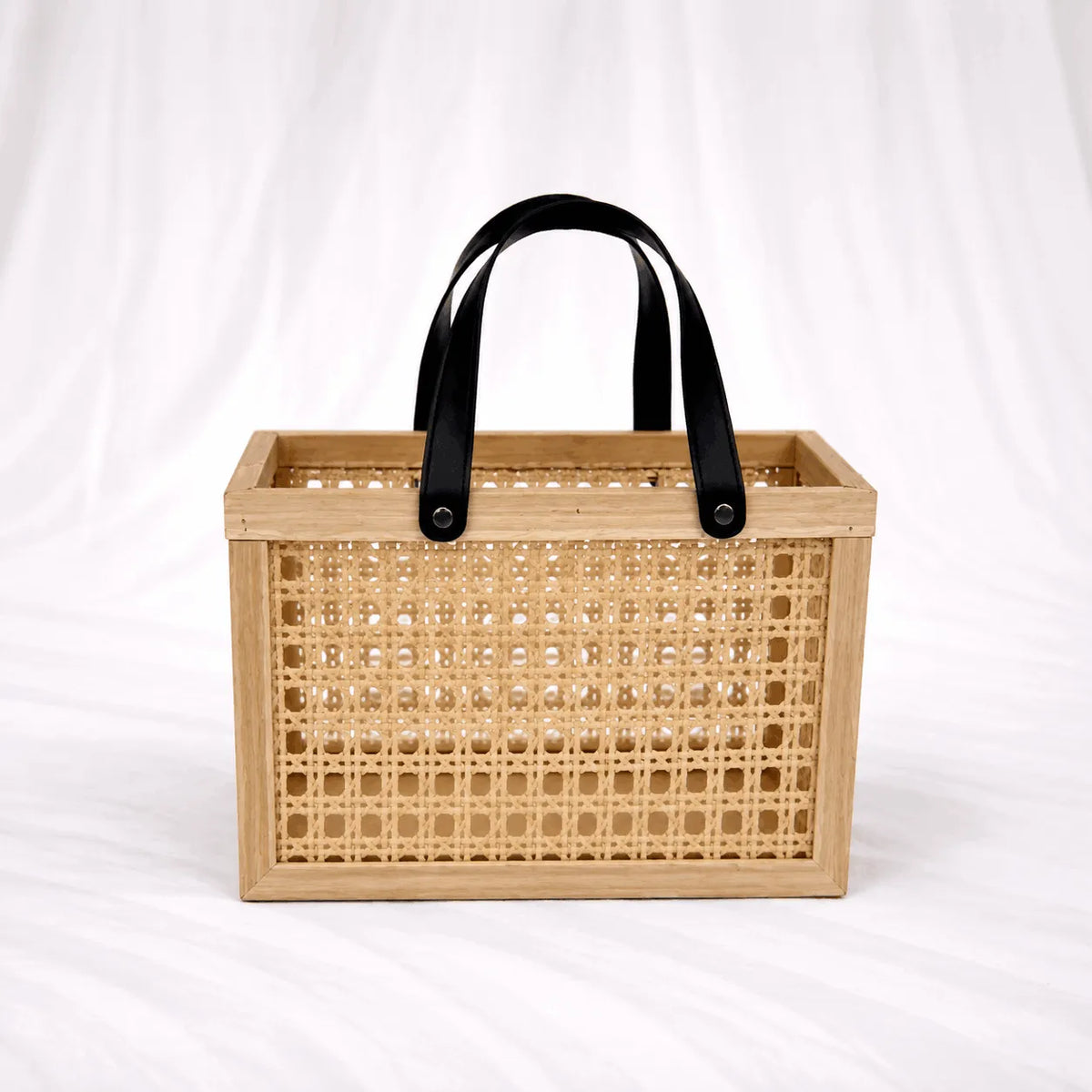 Woven Cane Tote Bags – Set of 2 – Rajpoot Flower House