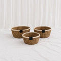 Oval Seagrass Trays – Set of 3 – Rajpoot Flower House