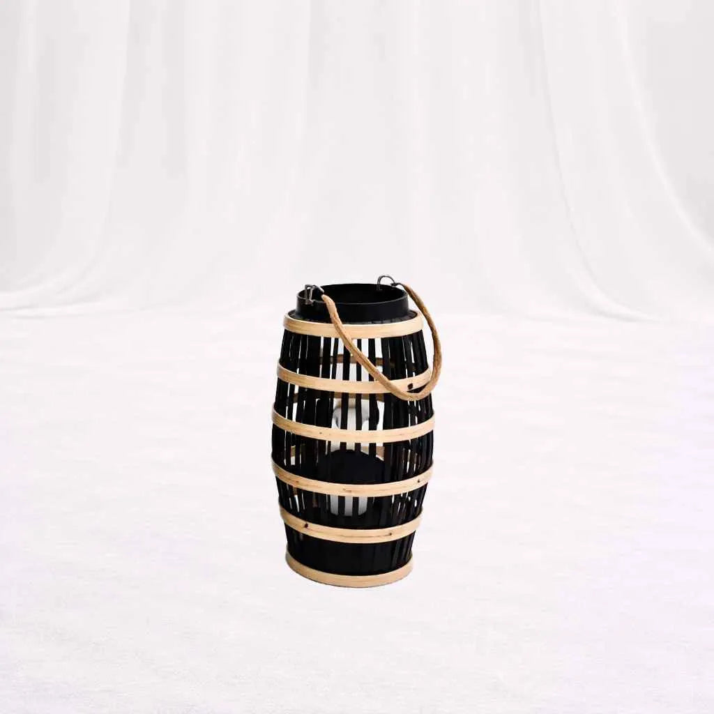 Woven Cage Lantern with Lid – Diamond Weave, 3 Sizes – Rajpoot Flower House