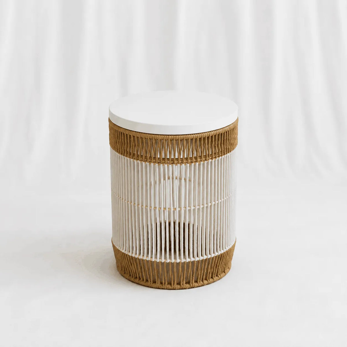 Textured Woven Stools – Set of 3 – Rajpoot Flower House