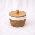 Woven Lidded Canisters – Set of 3 – Rajpoot Flower House